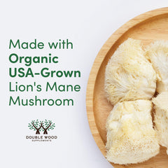 Double Wood Supplements Lions Mane Mushroom - 120 x 500mg Capsules