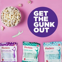 Plackers, Kid's Dual Gripz, Dental Flossers with Fluoride, Fruit Smoothie Swirl, 75 Count