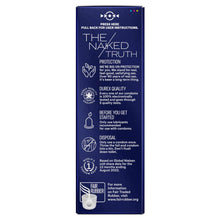 Durex condom box back panel with protection and safety information