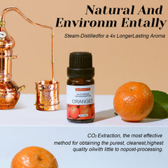 Essential Oils Set,Premium Pure and Natural Oil,for Oil Diffusers,6 pcs x 10 mL - Sandalwood，Sweet Orange，Lavender，Eucalyptus，Lemon，Mint
