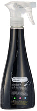 Granite & marble cleaner bottle with white trigger sprayer, dark bottle front