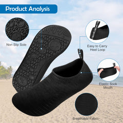 Water Shoes for Women Men, Outdoor Beach Shoes Swimming Aqua Socks Quick-Dry Snorkeling Shoes Surfing Yoga Pool Exercise Water Shoes Size 34-45