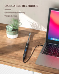 ولاعة قوسية، ولاعة إلكترونية بدون لهب مع مؤشر بطارية LED، ولاعة USB قابلة لإعادة الشحن ومقاومة للرياح والطقس للمطبخ والشواء والشموع والألعاب النارية وموقد الغاز