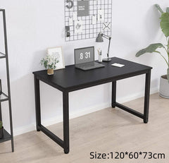 Computer Desk 120 * 60cm, Computer Laptop Table Desk Office Desk Study Writing Desk Easy Assembly, Computer Desk Modern Simple Style for Home Office