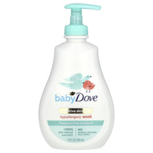Dove, Baby, Sensitive Skin Care, Hypoallergenic Wash, Fragrance Free, 13 fl oz (384 ml)