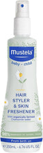 Mustela baby hair styler and skin freshener spray bottle, 200 ml, natural avocado