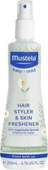 Mustela Baby Hair Styler & Skin Freshener - Natural Avocado & Chamomile Water - Vegan & Hypoallergenic - 200ml