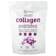 Micro Ingredients, Multi Collagen Peptides, Unflavoured, 2 lb (907 g)