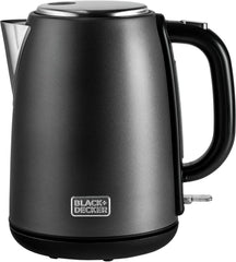 BLACK+DECKER Cordless Electric Kettle, 2200W, 1.7L Capacity, Quick Boiling, Lightweight Design, 360° Swivel Base, Auto Shut-Off, Boil-Dry Protection, Concealed Heating Plate, White - JC70-B5