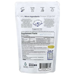 Micro Ingredients, Triple Strength Omega-3 Fish Oil, Lemon, 120 Capsules (1,400 mg per Capsule)