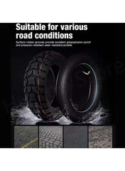 2 PCS Original High-Quality 10-Inch Off-Road Outer Tires for Electric Scooters – 255x80 Inflatable All-Terrain Replacement Tire