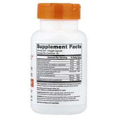 B complex supplement bottle back with Supplement Facts nutrition label