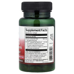 Swanson Vitamins CoQ10 with Tocotrienols – 60 Softgels | Coenzyme Q10 Supplement for Heart Health, Cellular Energy & Antioxidant Support