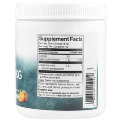 Swanson Vitamins Maximum Strength L-Arginine AKG Powder, Natural Citrus, 12.9 oz (368 g)