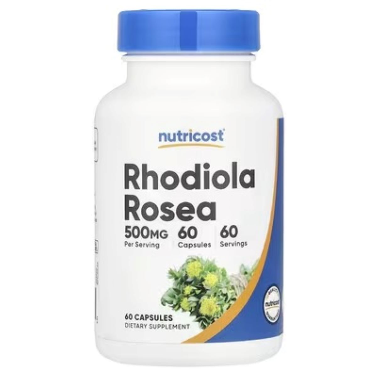 Nutricost Rhodiola Rosea 500mg – 60 Capsules | Premium Herbal Root Supplement
