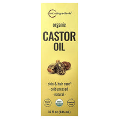 Micro Ingredients, Organic Castor Oil, 32 fl oz (946 ml)