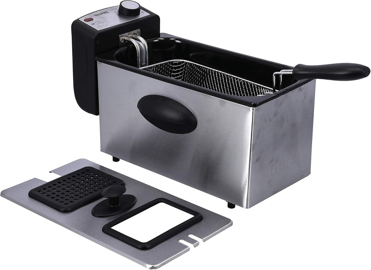 Geepas GDF36015N 2000W Powerful Deep Fryer With Overheat Protection, 3 Liter Capacity, Black