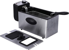 Geepas GDF36015N 2000W Powerful Deep Fryer With Overheat Protection, 3 Liter Capacity, Black