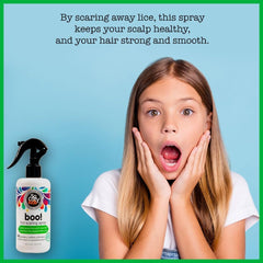 SO COZY Boo! Lice Scaring Spray For Kids Hair | Clinically Proven to Repel Lice | 8 fl oz | No Parabens, Sulfates, Synthetic Colors or Dyes