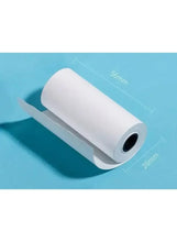 Thermal barcode label roll, white paper with center core opening