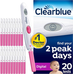 Clearblue Digital Ovulation Test Kit (OPK) - Clearblue, Proven To Help You Get Pregnant, 1 Digital Holder And 20 Tests