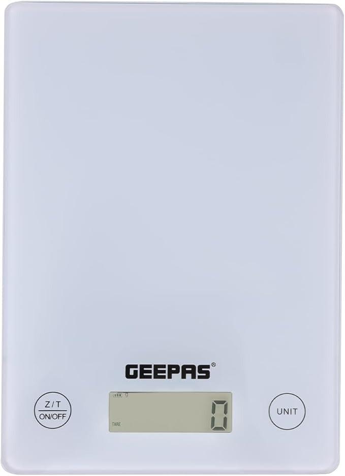 Geepas electric kitchen scale GKS46525UK|5kg capacity|white
