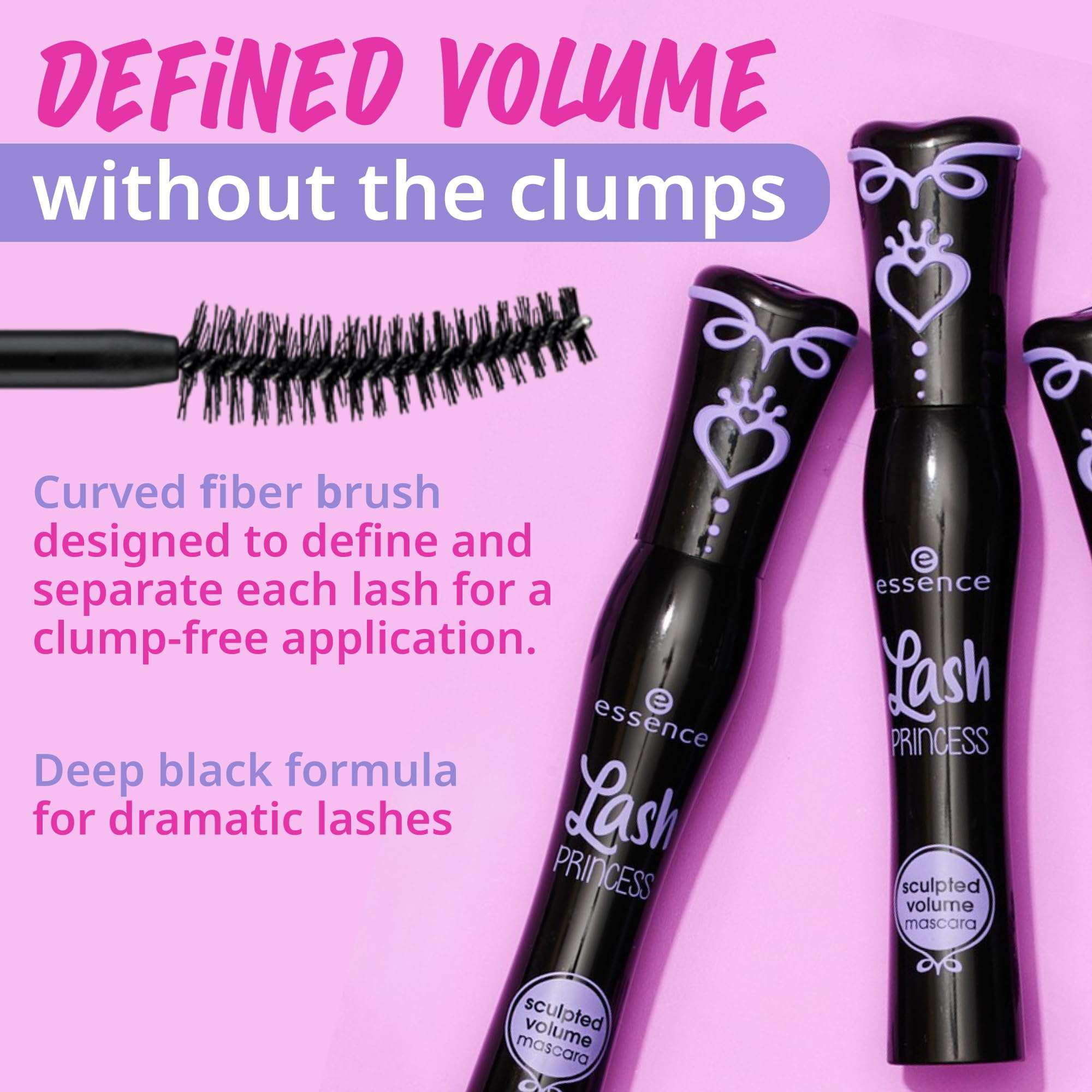 Essence Lash Princess Volume & Style Mascara, Black, 12 ml