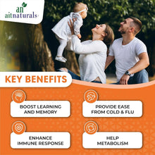 Aitnaturals Zinc 50 mg bottle with key benefits: boost memory, enhance immune response