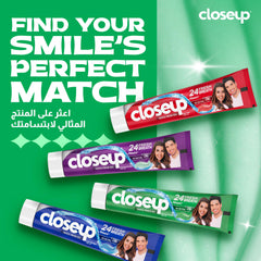 Closeup Triple Fresh Gel Toothpaste, Menthol Fresh, for 24HR fresh breath, 25ml