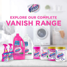 Assorted liquid fabric stain remover containers and jars in pink and white bottles