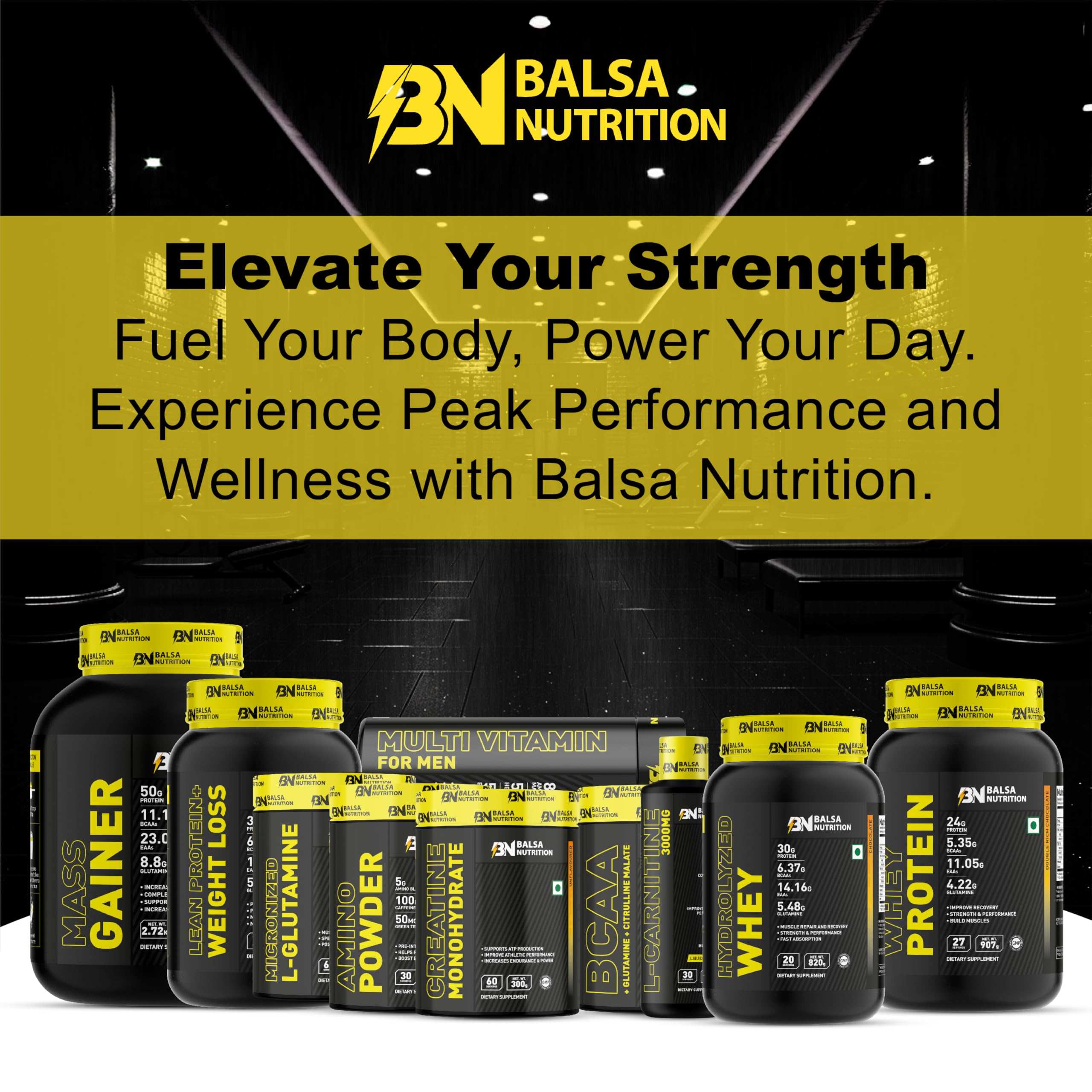 Balsa Nutrition L-Carnitine- 3000mg, 30 Servings (Mix Berries Flavour) | Liquid Energy Boost & Endurance, Performance & Workout Recovery, Increase Muscle Mass, Improve Athletic Performance | Non- GMO