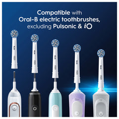 Oral-B Pro Sensitive Clean Electric Toothbrush Head, X-Shaped & Extra Soft Bristles for Gentle Brushing & Plaque Removal, Pack of 8 Toothbrush Heads, White (Packing May Vary)