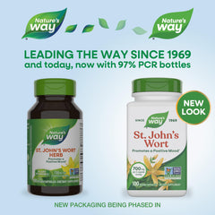 Nature's Way Premium St. John’s Wort Herb, Promotes Positive Outlook*, 700 mg per serving, 100 Vegan Capsules