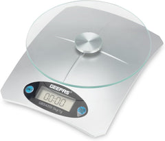 GEEPAS GBS4209 Digital Kitchen Scale 5Kg Capacity|Low battery and Over load Indication|Automatic Zero and Switch off|