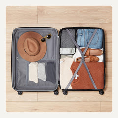 Hardside Spinner Luggage-30 Inch (78cm), Material: ABS, Orange