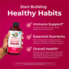 Multivitamin for Women, Men & Kids by MaryRuth's | Liquid Morning Multivitamin | Mens, Womens Multivitamin| Vitamin A C D E B6 B12 Biotin Zinc | Beauty | Vegan | Non-GMO | Gluten Free | 15 Servings