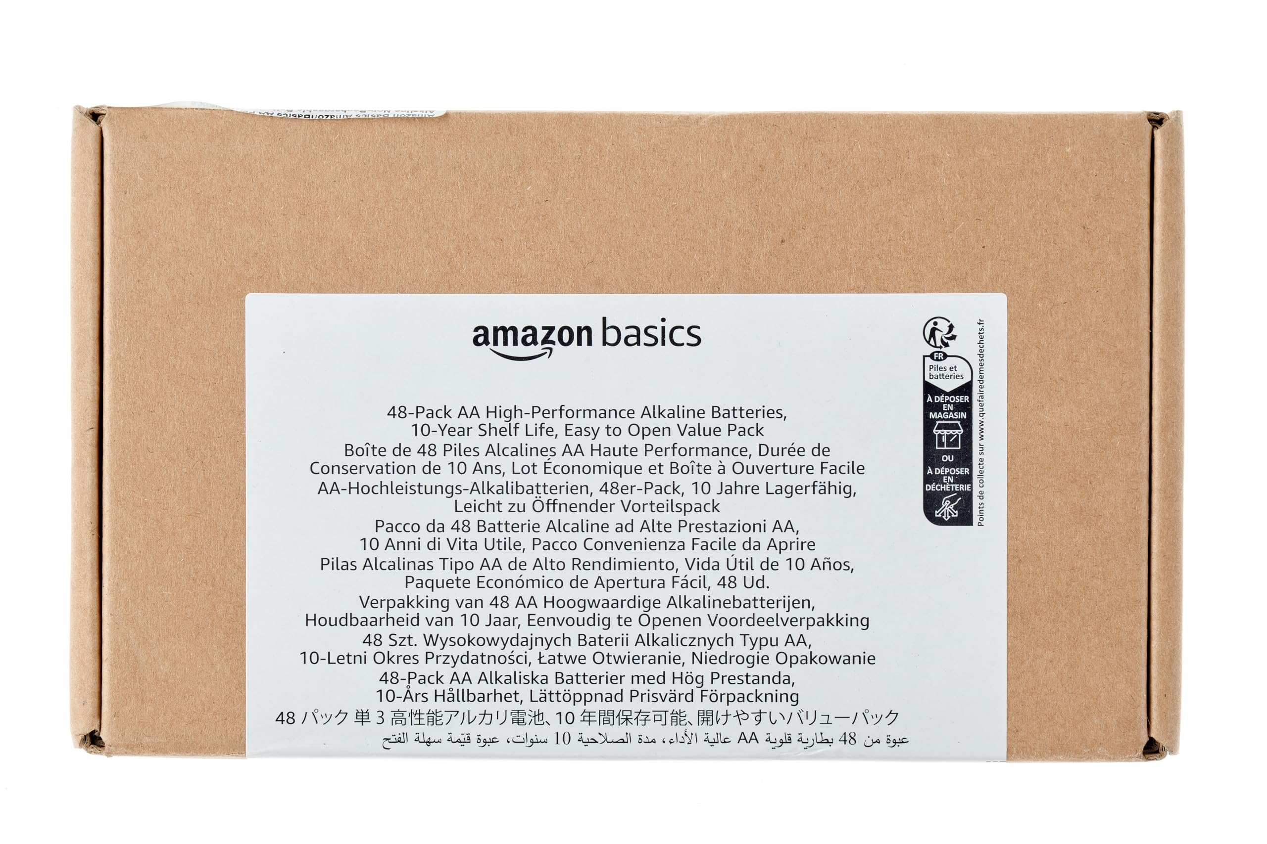 AA 1.5 Volt Performance Alkaline Batteries, 48-Pack (Appearance may vary)