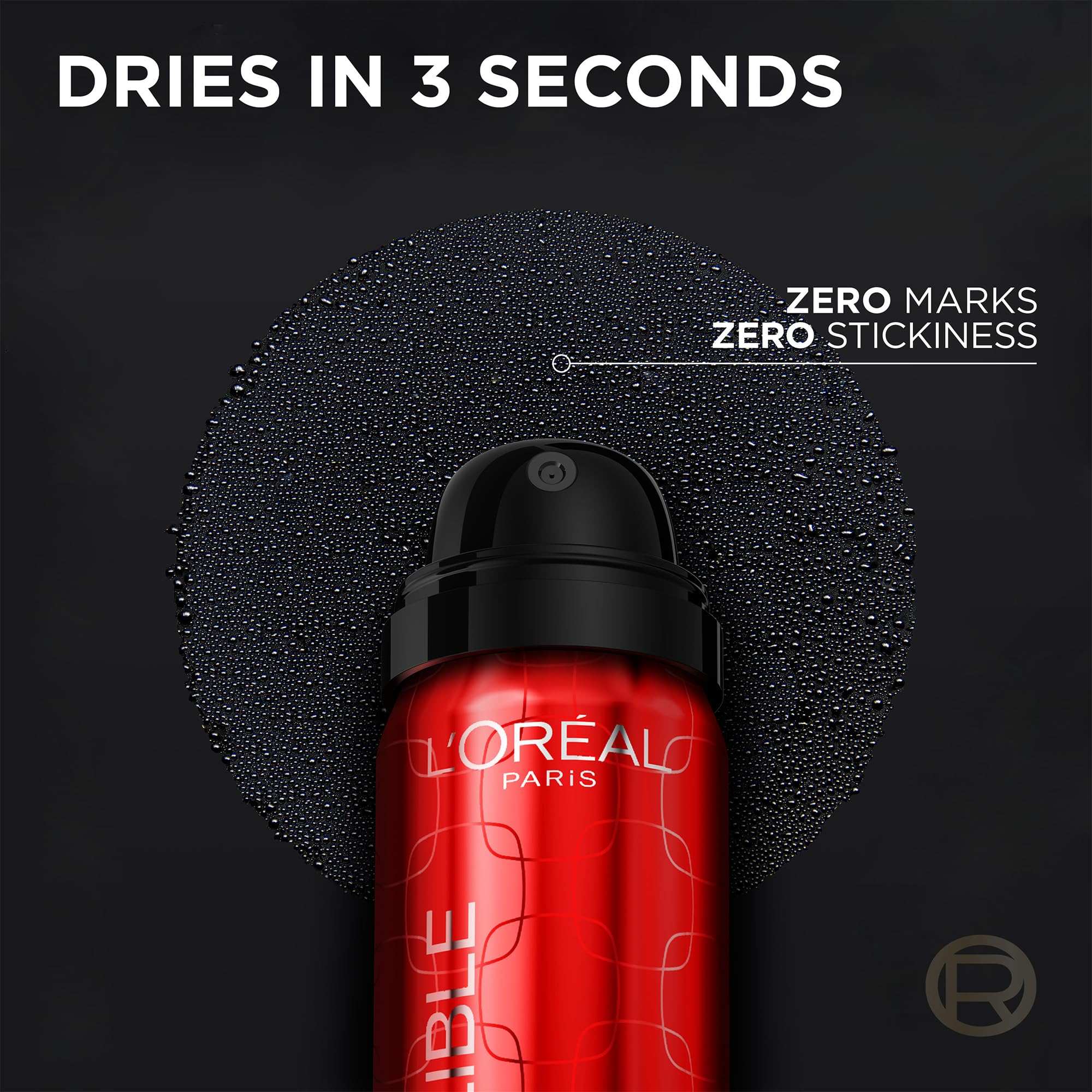 L’Oréal Paris L'Oreal Infallible 3-Second Setting Spray Mist, Microfine Mist for up to 36HR Wear, Clear, 1.76 Fl Oz