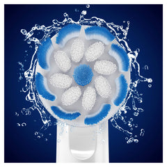 Oral-B Sensitive Clean Electric Toothbrush Head with Clean & Care Technology, Extra Soft Bristles for Gentle Plaque Removal, Pack of 4, White, [UK version]
