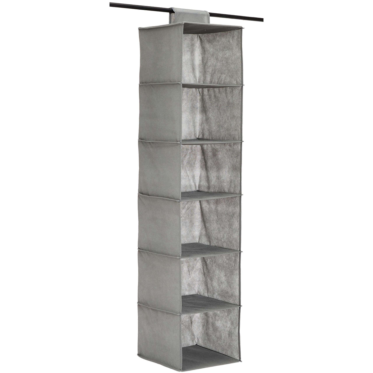 6 Tier Hanging Shelf Closet Storage Organizer, AQ-NON1016, 21.59 CM D x 29.21 CM W x 22.86 CM H