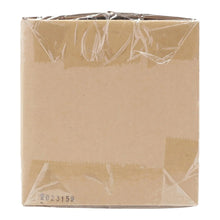 Audio speaker wire cable in sealed kraft shipping box with clear plastic wrap