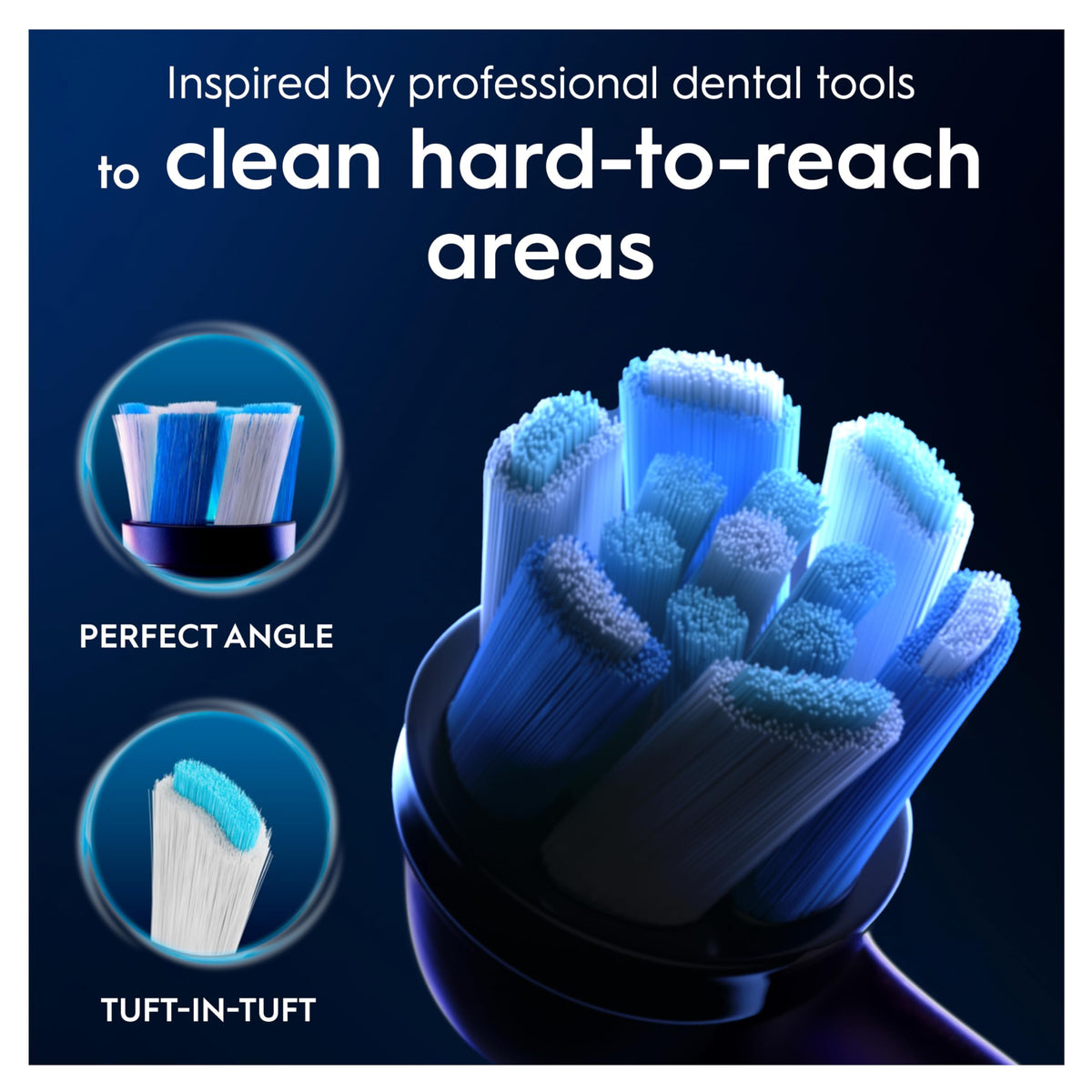 Oral-B iO Ultimate Clean Black Toothbrush Heads, Pack of 4 Counts