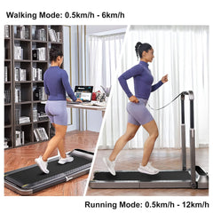 Cinta de correr plegable KingSmith WalkingPad R2, 2 en 1, para correr y caminar, con manual, automática, antideslizante, equipo de fitness portátil pequeño, ideal para el hogar.