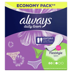 Always Pantyliners Multiform Normal Fresh Scent 60 Daily Liners