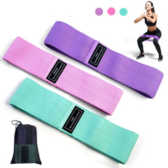 Resistance Bands Fabric,Exercise Bands Non Slip Hip Elastic Bands For Hip, Legs, Butt, Glutes And Thighs Workout, Thick Wide Fitness Loop Circle Resistance Bands, Set Of 3 Pack, Multicolor