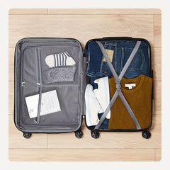 Maleta rígida con ruedas Amazon Basics, 55 cm (21 pulgadas), ABS, color naranja
