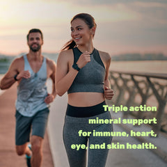 Zinc 50mg with Selenium 200mcg + Copper, 240 Capsules, 8 Month Supply, 3 in 1 Mineral Formula, Zinc Picolinate Complex Supplement, Supports Healthy Immune System for Adults and Kid