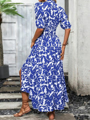 GRECIILOOKS Vestido midi ajustado de una pieza con corte entallado y acampanado de rayón hasta los tobillos para mujer