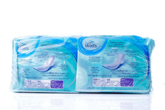 Lil lets pack of ultra thin night pads with wings in blue packaging showing pad illustration and product details