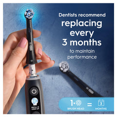 Oral-B iO Ultimate Clean Black Toothbrush Heads, Pack of 4 Counts